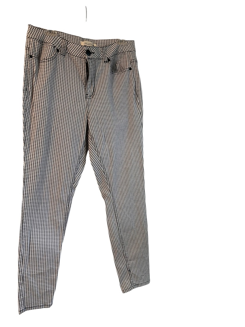 JALATE black, white houndstooth skinny jeans Size 12